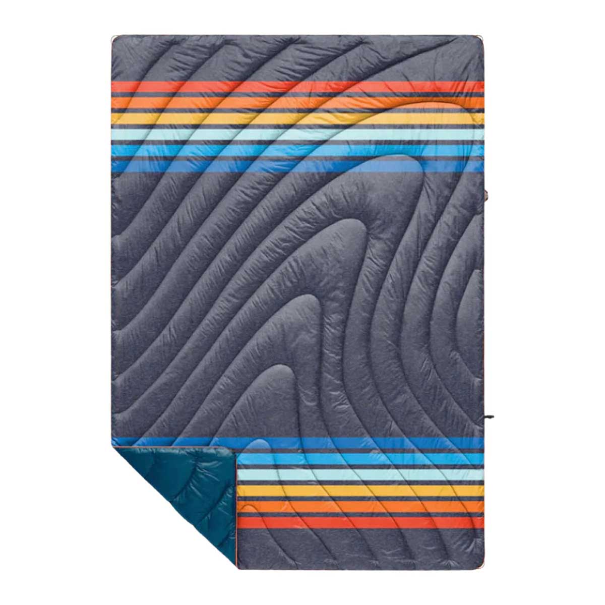 Rumpl Original Puffy Blanket in Coast Retro Rays